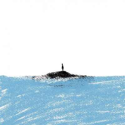 ILUSTRAÇÃO "HÁ MAIS MARÉS QUE MARINHEIROS - MAR CALMO" MARTA NUNES