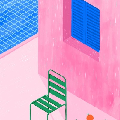 ILUSTRAÇÃO "ORANGES IN THE SHADE" KIKA