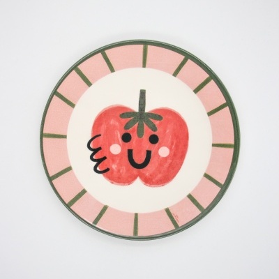 PRATO ILUSTRADO "TOMATE" CATPIVARA E PÓ DE BARRO