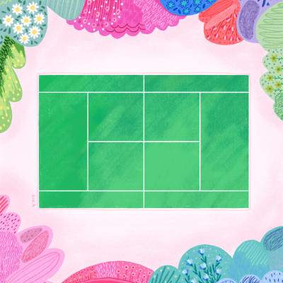 ILUSTRAÇÃO "TENNIS COURT" KIKA
