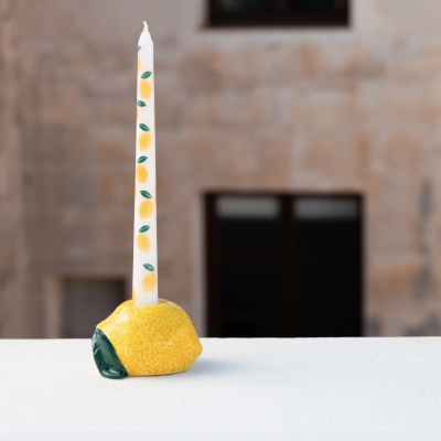 VELAS DE JANTAR CÓNICAS DE LIMÃO - PACK DE 2 TALKING TABLE