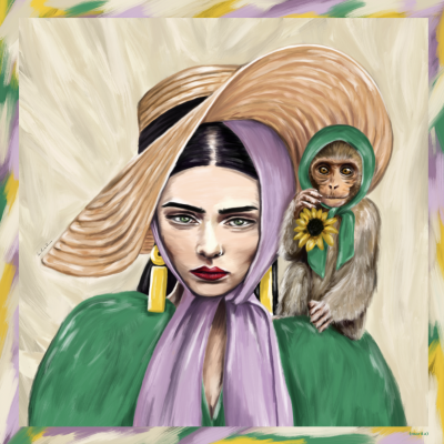 ILUSTRAÇÃO "DEOLINDA - MULHER MACACO" ISA MARITA