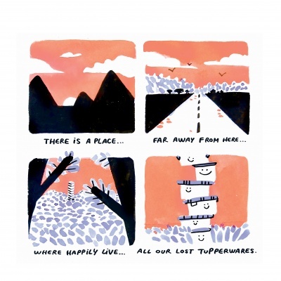 ILUSTRAÇÃO "SOMEWHERE" GABRIELA ARAÚJO