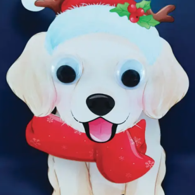 POSTAL DE NATAL WOBBLY HEAD "DOG" ALLJOY DESIGN