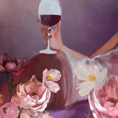 ILUSTRAÇÃO "FINE WINEING" NEA LIKAR