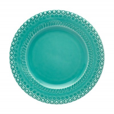 PRATO RASO VERDE ÁGUA FANTASIA BORDALLO PINHEIRO