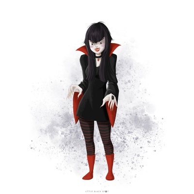 ILUSTRAÇÃO "MONSTER MASH - DRACULINA" LITTLE BLACK SPOT