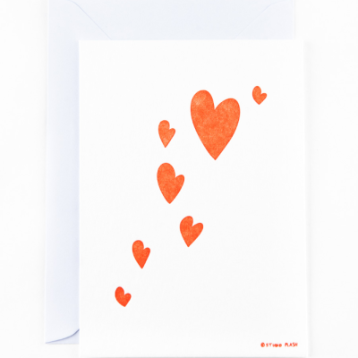 POSTAL "SIMPLE HEARTS" STUDIO FLASH