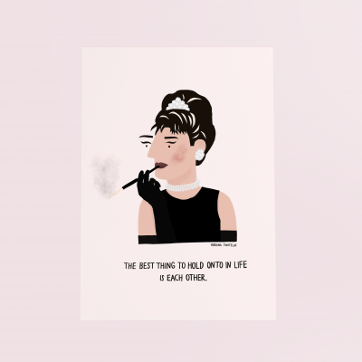 ILUSTRAÇÃO "AUDREY HEPBURN" ADRIANA FONTELAS