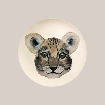 PRATO DE BAMBOO "LEÃO" NUUKK