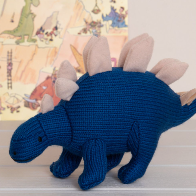 BONECO TRICOTADO DINOSSAURO STEGOSAURUS AZUL BEST YOUTH LTD