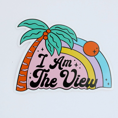 I AM THE VIEW VINYL LAPTOP STICKER PUNKY PINS