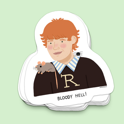 AUTOCOLANTE "RON WEASLEY" ADRIANA FONTELAS