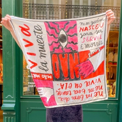 LENÇO "VIVA LA MUERTE!" CRISTINA MOREIRA