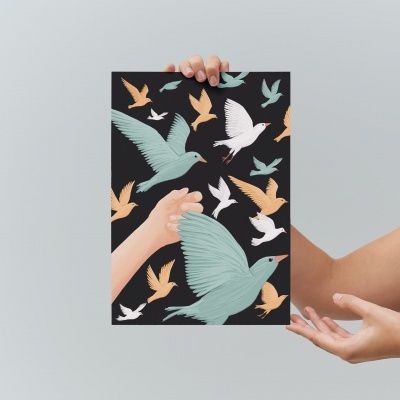 ILUSTRAÇÃO "LEVANTAR VOO" JOANA MUNDANA