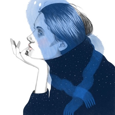 ILUSTRAÇÃO “MY LITTLE BLUE MONSTER” BÁRBARA AMARAL