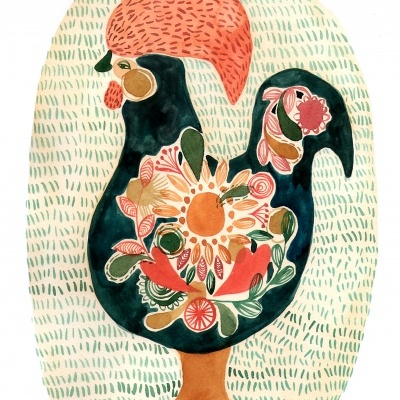 ILUSTRAÇÃO "GALO" MIRJAM SIIM