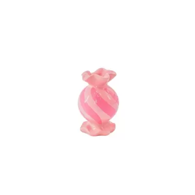 CANDLE HOLDER - TOFFEE CANDY- PINK/NEON - HOUSE VITAMIN