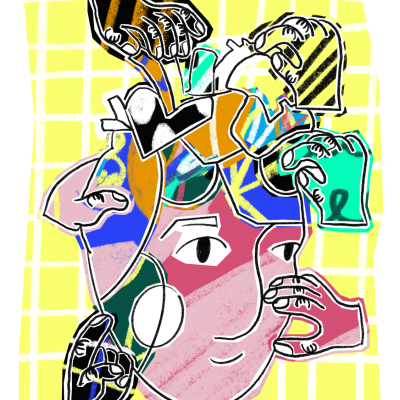 ILUSTRAÇÃO ARCO-ÍRIS "AMOR PRÓPRIO" MARIA CAPAZ