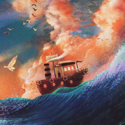 ILUSTRAÇÃO "WINDY DAYS AT THE OCEAN" FRANCISCO FONSECA