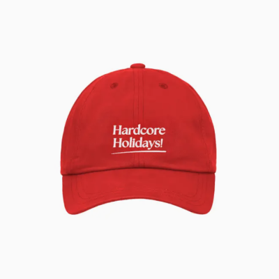 HARDCORE HOLIDAYS CAP - RED ON VACATION