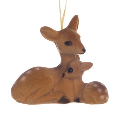 ENFEITE DE NATAL "DEER WITH FAWN" GOODWILL