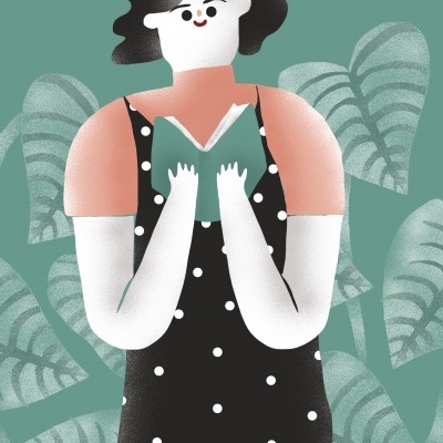 ILUSTRAÇÃO " BOOK WORM " GAMBUZINO