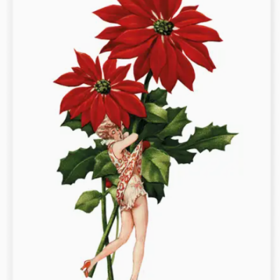 POSTAL "MULHER PENDURADA EM FLOR" LYLIES