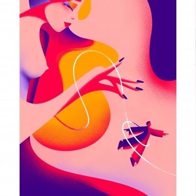 ILUSTRAÇÃO "KLOTHÓ (PAST)" ALICE PRESTES