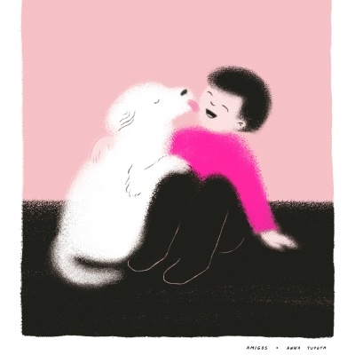 RISOGRAFIA "AMIGOS" ANNA TUPOTA