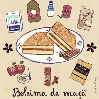 ILUSTRAÇÃO "BOLEIMA DE MAÇÃ" PATRÍCIA GARÇÃO
