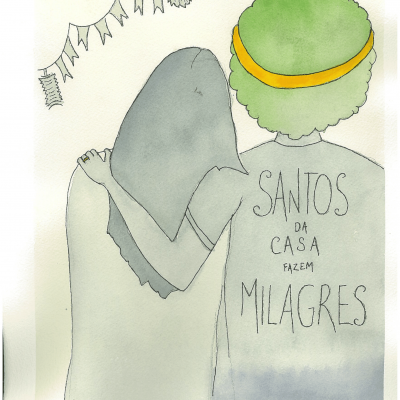 ILUSTRAÇÃO "SANTOS DA CASA FAZEM MILAGRES III" SOFIA VARGE