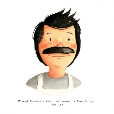 ILUSTRAÇÃO "BOB'S BURGERS - BOB BELCHER" LITTLE BLACK SPOT