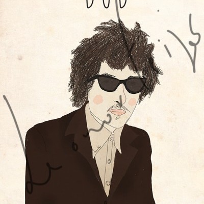 ILUSTRAÇÃO "BOB DYLAN" LEONOR FEIJÓ