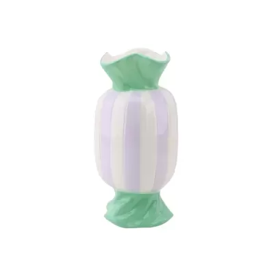 FLOWER VASE- TOFFEE CANDY -MINT/LILAC - HOUSE VITAMIN