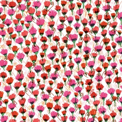 ILUSTRAÇÃO GICLÉE 30X40 "MULTIDAO DE CRAVOS" KIKA