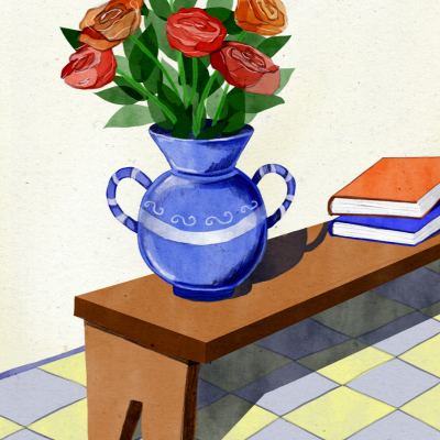 ILUSTRAÇÃO "RED ROSES" EVA HALFERS