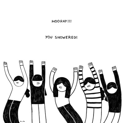 ILUSTRAÇÃO "YOU SHOWERED" KIKA