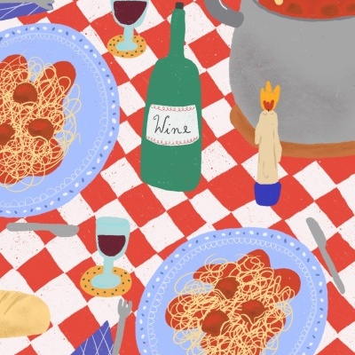 ILUSTRAÇÃO "PASTA TABLE" DIANA COSTA