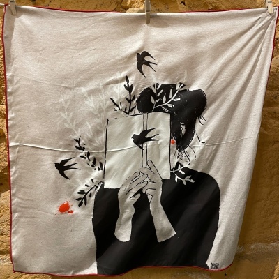 LENÇO "LER" MARTA NUNES