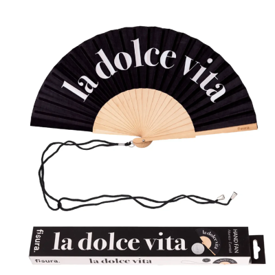 Fan "DOLCE VITA - PRETO" FISURA