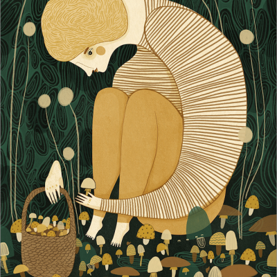 ILUSTRAÇÃO 45 "COLLECTING MUSHROOMS" MIRJAM SIIM