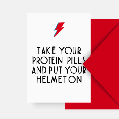 POSTAL "PILLS PROTEIN" TYPEALIVE