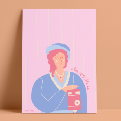 ILUSTRAÇÃO "MULHERES INSPIRADORAS - ALICE GUY-BLACHÉ" JOANA MOLHO