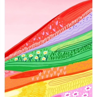 ILUSTRAÇÃO A3 "AZUL EM VIAS DE EXTINÇÃO 6" KIKA