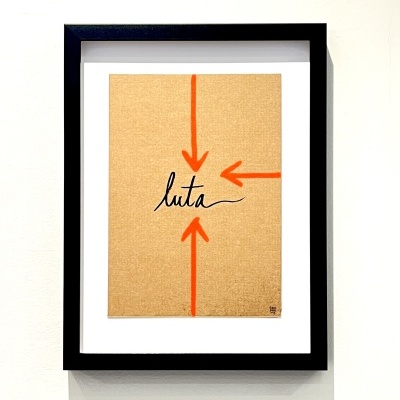 ORIGINAL COM MOLDURA "LUTA" MARTA NUNES
