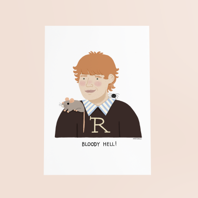 ILUSTRAÇÃO "RON WEASLEY" ADRIANA FONTELAS
