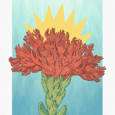 ILUSTRAÇÃO  "AS MÃOS DA REVOLUÇÃO" FRANK O MUDO