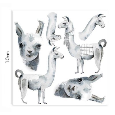 PORCELAIN STICKERS "LLAMAS" NUUKK