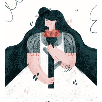 ILUSTRAÇÃO GICLÉE "ALIADAS E BEM CUIDADAS" CATPIVARA